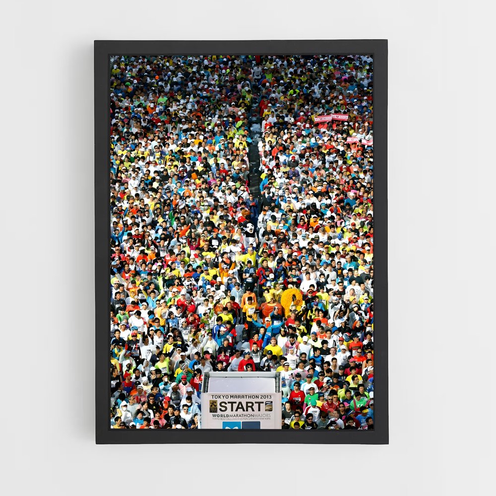 Poster Le Départ de Tokyo – affiche Athlétisme (vue 2)